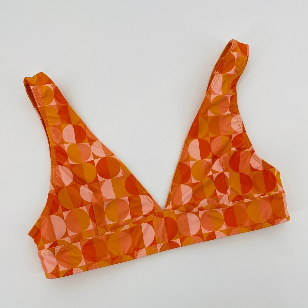 pawo swim orange‎ retro bikini top